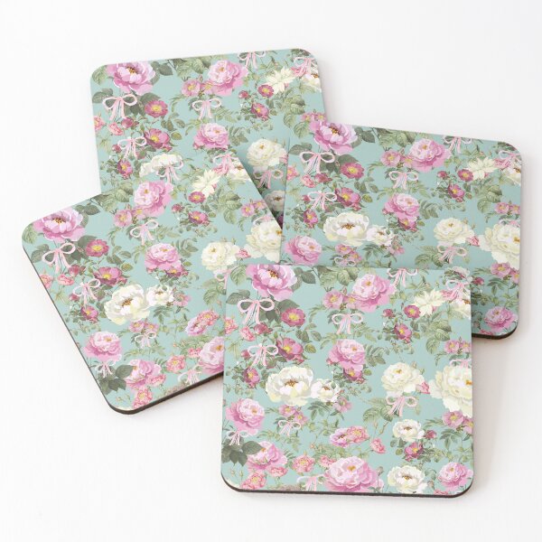 Item preview, Vintage Pink Roses & Coquette Bows Floral Pattern | Cottagecore Botanical Design designed and sold by Asmaa Abdul-Azim.