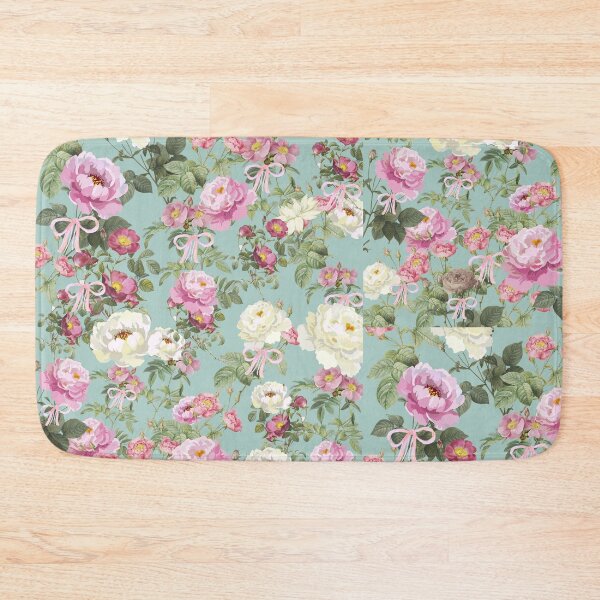 Item preview, Vintage Pink Roses & Coquette Bows Floral Pattern | Cottagecore Botanical Design designed and sold by Asmaa Abdul-Azim.