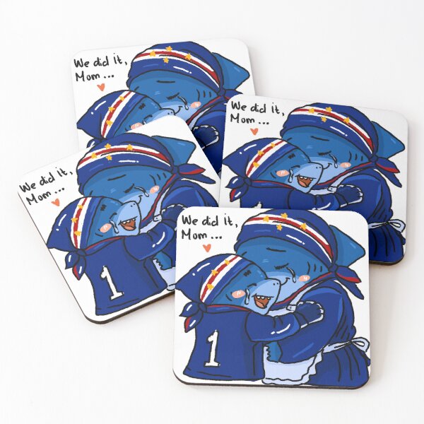 Item preview, We Did It, Mom – Emotional Cape Verde Shark Victory Hug designed and sold by chupichapa.