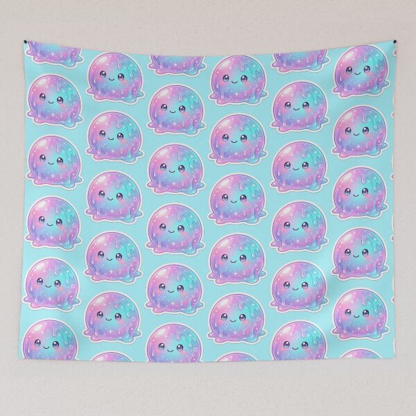 Item preview, Needoh Kawaii Pastel Slime Blob Sticker | Cute Galaxy Jelly Character | Dreamy Rainbow Aesthetic designed and sold by Bhaskar Digital Art.