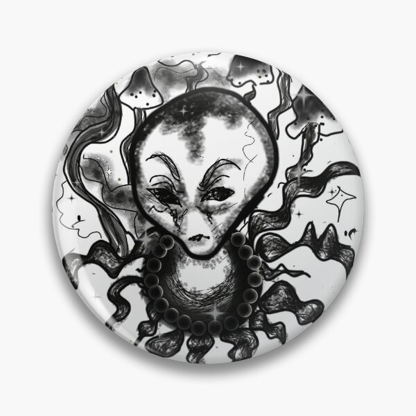Item preview, Mystical Alien Line Art - Hidden Files Day 2 designed and sold by Ideniquo.