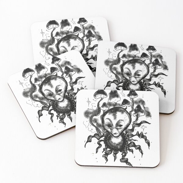 Item preview, Mystical Alien Line Art - Hidden Files Day 2 designed and sold by Ideniquo.