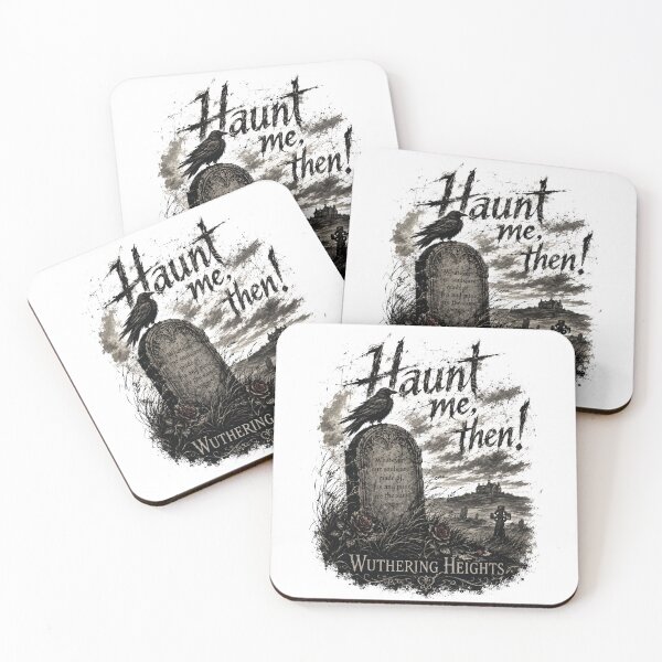 Item preview, Wuthering Heights Whatever Our Souls Are Made Of Quote Gothic Raven Tombstone designed and sold by Fenay Designs.