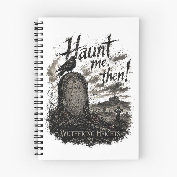 Item preview, Wuthering Heights Whatever Our Souls Are Made Of Quote Gothic Raven Tombstone designed and sold by Fenay Designs.
