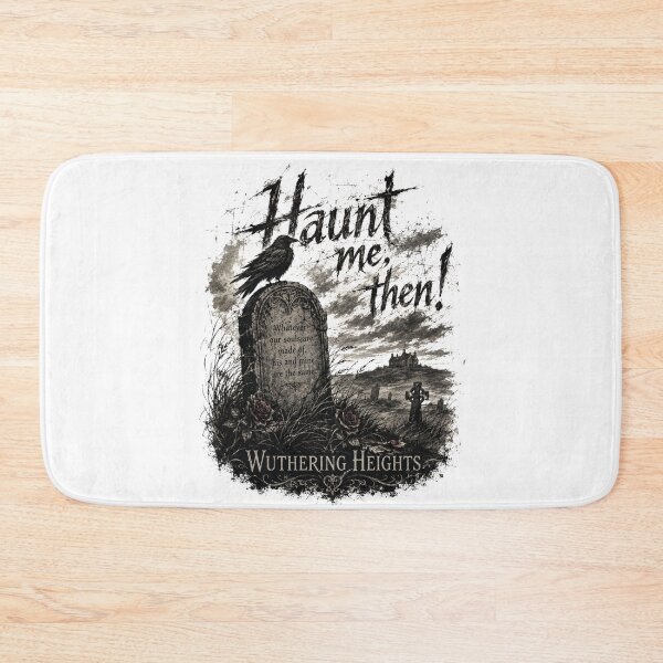 Item preview, Wuthering Heights Whatever Our Souls Are Made Of Quote Gothic Raven Tombstone designed and sold by Fenay Designs.