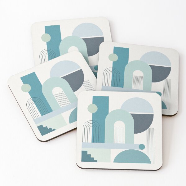 Item preview, Cool Toned Minimalist Geometric Abstract designed and sold by vladvin.