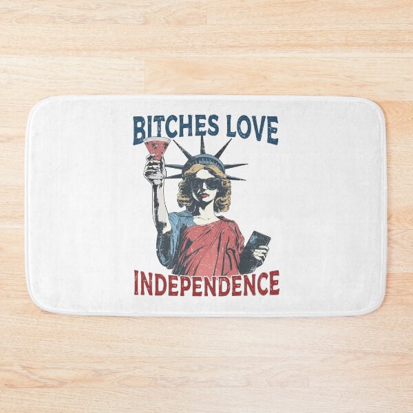Item preview, Bitches Love Independence Funny Patriotic 4th of July Lady Liberty designed and sold by PixlCrypt.