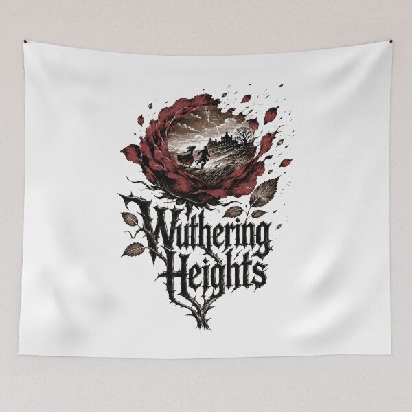 Item preview, Wuthering Heights Gothic Rose Running on the Moors Dark Romance designed and sold by Fenay Designs.