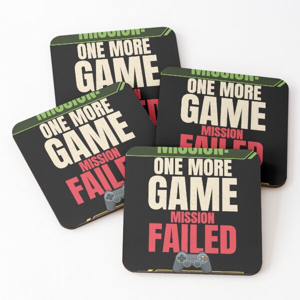 Item preview, Mission One More Game Mission Failed Funny Gamer T-Shirt designed and sold by Uvclick.