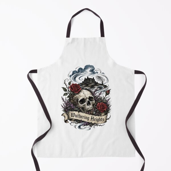 Item preview, Wuthering Heights Gothic Skull and Red Roses Book Aesthetic designed and sold by Fenay Designs.