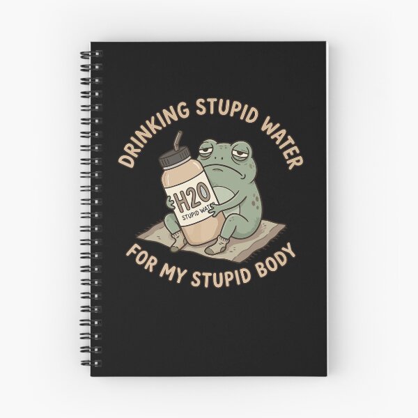 Item preview, Drinking Stupid Water For My Stupid Body Hydration Funny Frog Meme designed and sold by PixlCrypt.