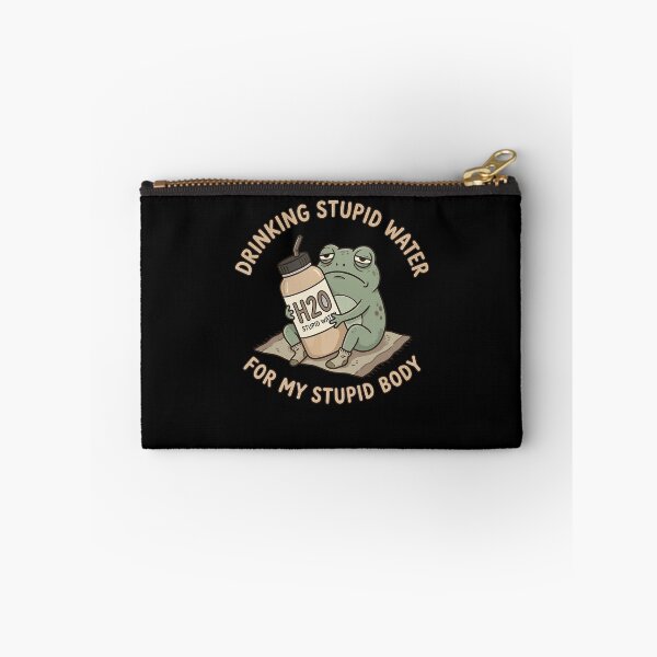 Item preview, Drinking Stupid Water For My Stupid Body Hydration Funny Frog Meme designed and sold by PixlCrypt.