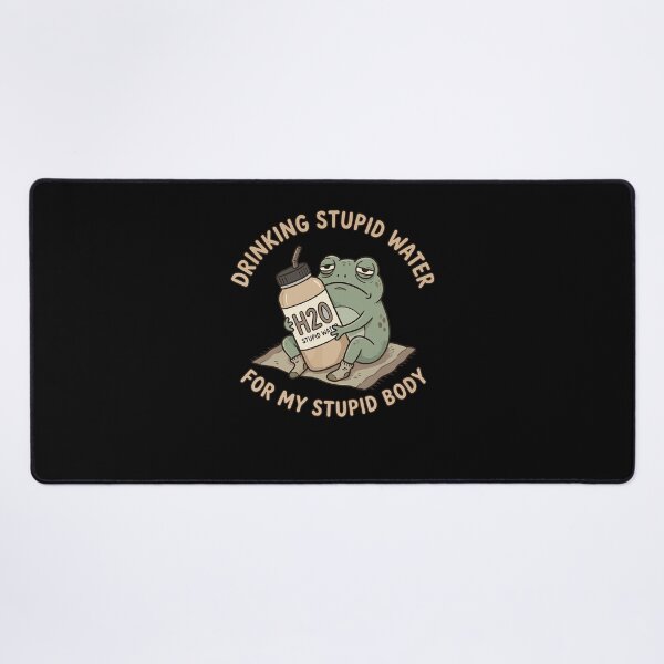 Item preview, Drinking Stupid Water For My Stupid Body Hydration Funny Frog Meme designed and sold by PixlCrypt.