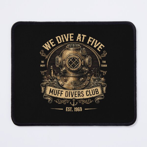 Item preview, We Dive At Five Muff Divers Club Vintage Deep Sea Scuba Diving designed and sold by PixlCrypt.