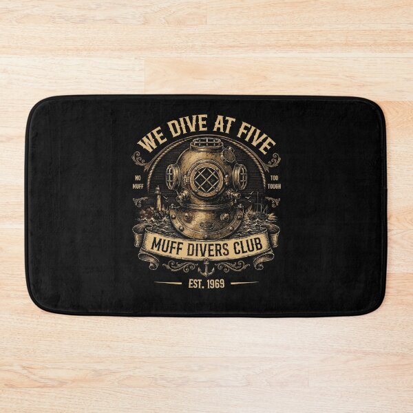 Item preview, We Dive At Five Muff Divers Club Vintage Deep Sea Scuba Diving designed and sold by PixlCrypt.