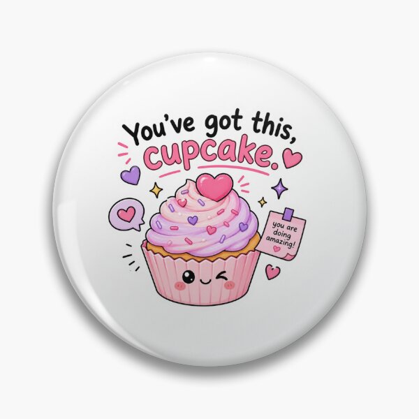 Item preview, You've Got This Cupcake Cute Motivation Sticker designed and sold by Snikdha.