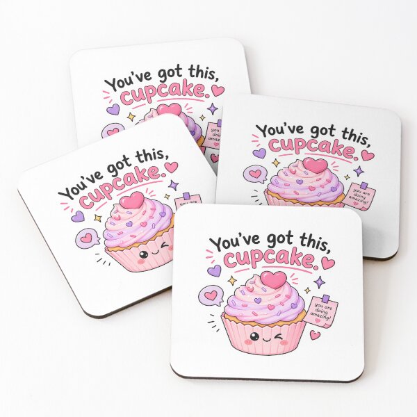 Item preview, You've Got This Cupcake Cute Motivation Sticker designed and sold by Snikdha.