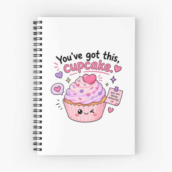 Item preview, You've Got This Cupcake Cute Motivation Sticker designed and sold by Snikdha.