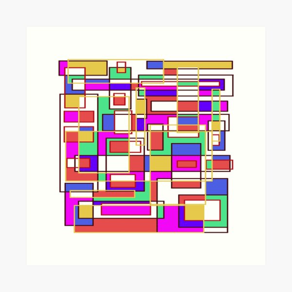 Item preview, Colorful Geometric Abstract Art designed and sold by KArtLab.