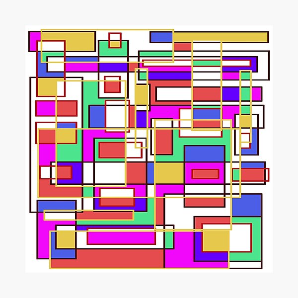 Item preview, Colorful Geometric Abstract Art designed and sold by KArtLab.
