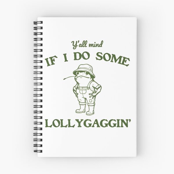 Item preview, Yall Mind If I Do Some Lollygaggin Funny Frog Cottagecore designed and sold by Ali-printshop.