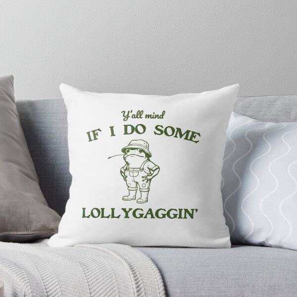 Item preview, Yall Mind If I Do Some Lollygaggin Funny Frog Cottagecore designed and sold by Ali-printshop.