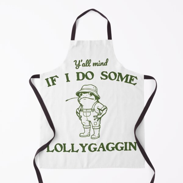 Item preview, Yall Mind If I Do Some Lollygaggin Funny Frog Cottagecore designed and sold by Ali-printshop.