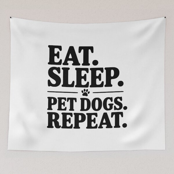 Item preview, Eat. Sleep. Pet Dogs. Repeat. designed and sold by Frank Ring.