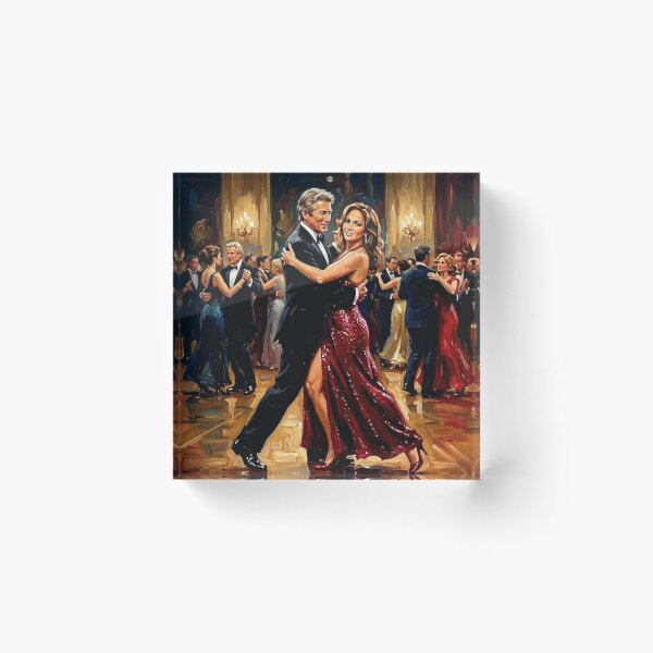 Item preview, Shall We Dance Retro Romantic Comedy Ballroom Tribute Art Movie Poster designed and sold by Art's Diner.