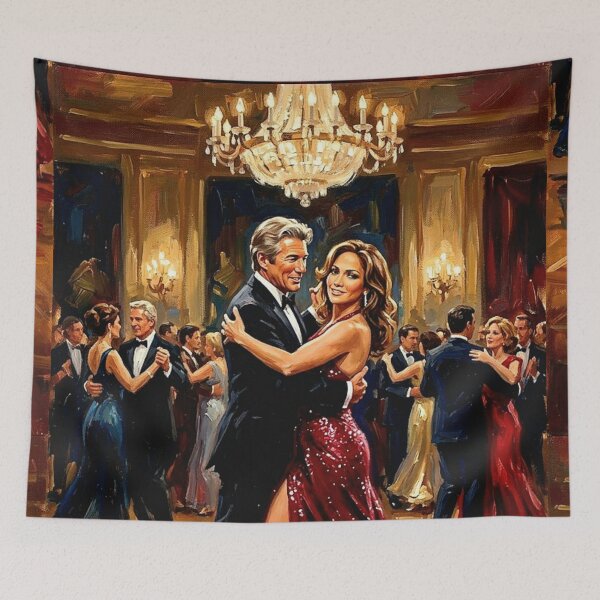 Item preview, Shall We Dance Retro Romantic Comedy Ballroom Tribute Art Movie Poster designed and sold by Art's Diner.