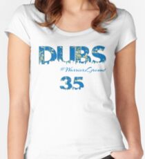 Dubs #WarriorsGround 35 Women's Fitted Scoop T-Shirt