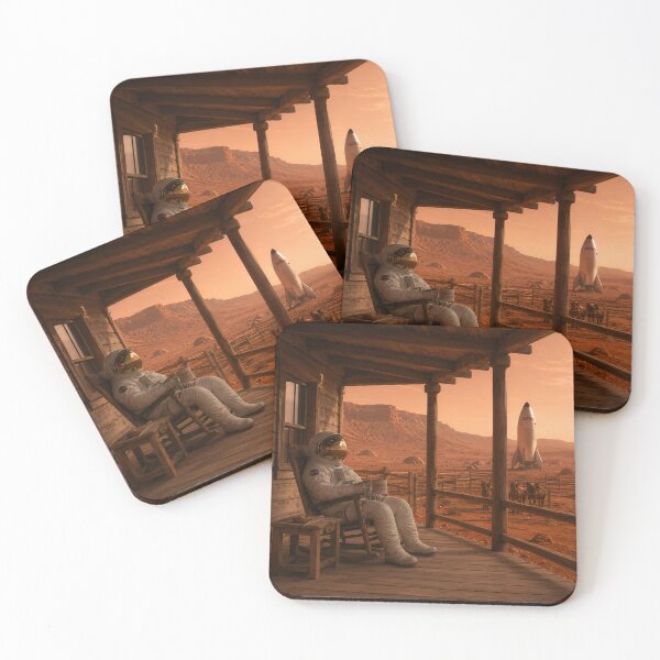 Item preview, Astronaut relaxing at his ranch on Mars designed and sold by WiseBow.