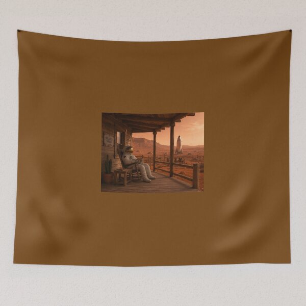 Item preview, Astronaut relaxing at his ranch on Mars designed and sold by WiseBow.