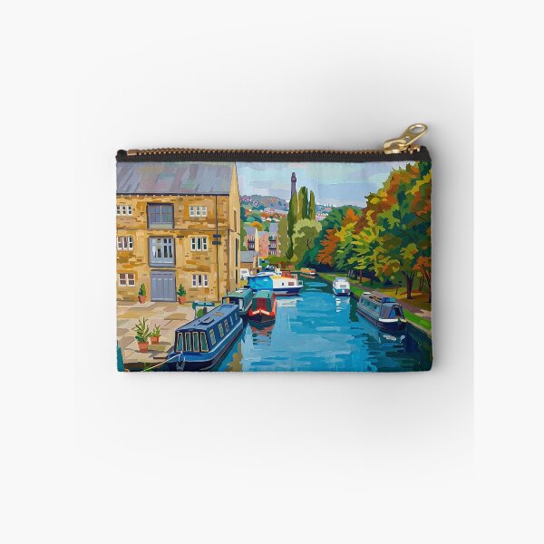 Item preview, Sowerby Bridge Canal Basin Vintage Style Art Print designed and sold by ArtworkNorth.