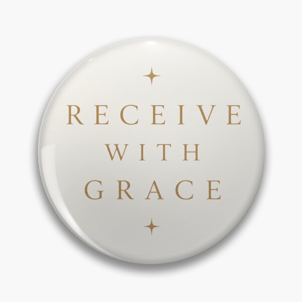 Item preview, Receive With Grace – Minimalist Typography Shirt | Soft Abundance | Quiet Luxury Aesthetic designed and sold by BeaVibes.