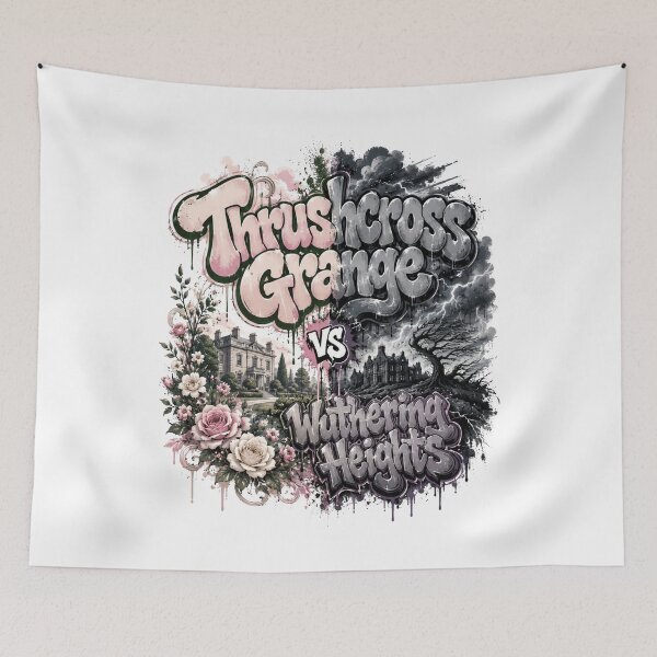 Item preview, Thrushcross Grange VS Wuthering Heights Streetwear Book Aesthetic designed and sold by Fenay Designs.