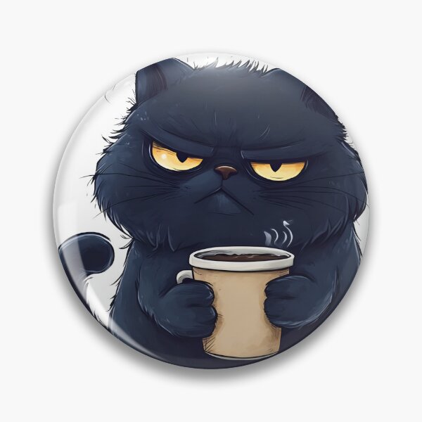 Item preview, Grumpy Coffee Cat designed and sold by Silent.Lines.