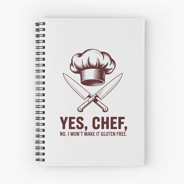 Item preview, Funny Chef Yes Chef Gluten Free Culinary Knife Quote designed and sold by Enea Kelo.