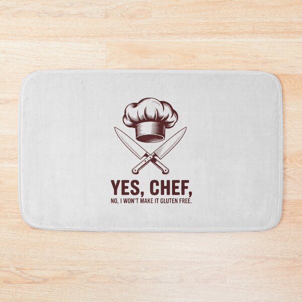 Item preview, Funny Chef Yes Chef Gluten Free Culinary Knife Quote designed and sold by Enea Kelo.