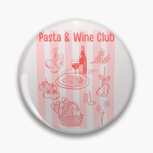 Item preview, Pasta & Wine Club Foodie Lovers Girl Aesthetic  designed and sold by erozzz.