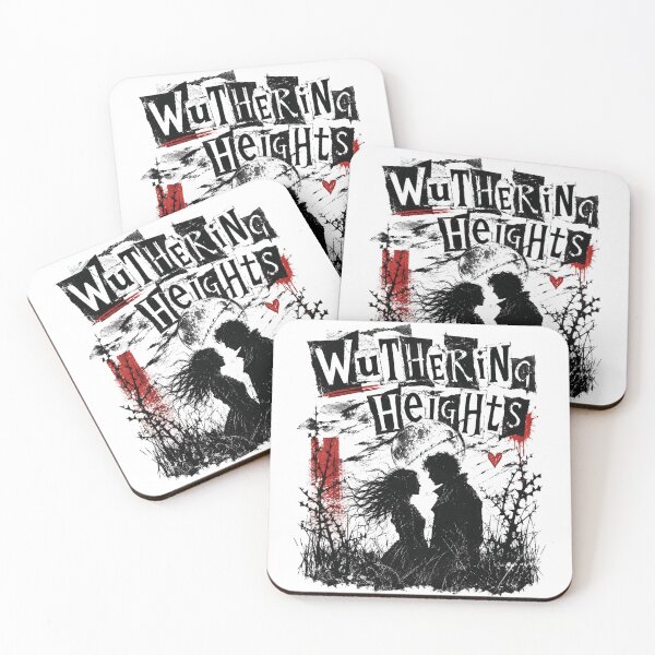 Item preview, Wuthering Heights Cathy and Heathcliff Silhouette Post Punk Gothic designed and sold by Fenay Designs.