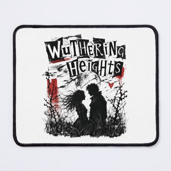 Item preview, Wuthering Heights Cathy and Heathcliff Silhouette Post Punk Gothic designed and sold by Fenay Designs.
