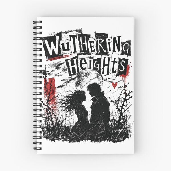 Item preview, Wuthering Heights Cathy and Heathcliff Silhouette Post Punk Gothic designed and sold by Fenay Designs.