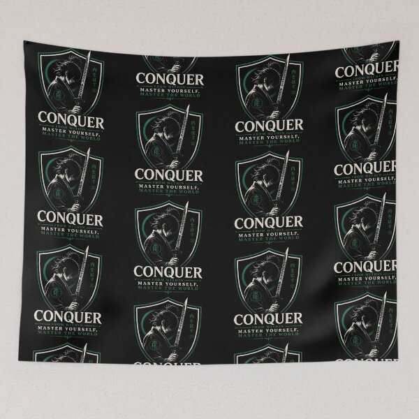 Item preview, Conquer From Within Motivational Shield Crest Design designed and sold by RoyalEarthstore.