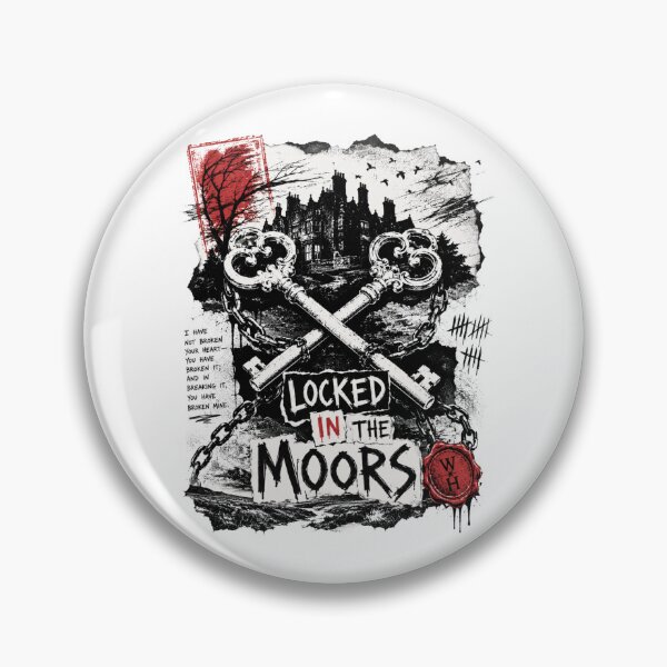 Item preview, Wuthering Heights Locked in the Moors Punk Collage Quote designed and sold by Fenay Designs.