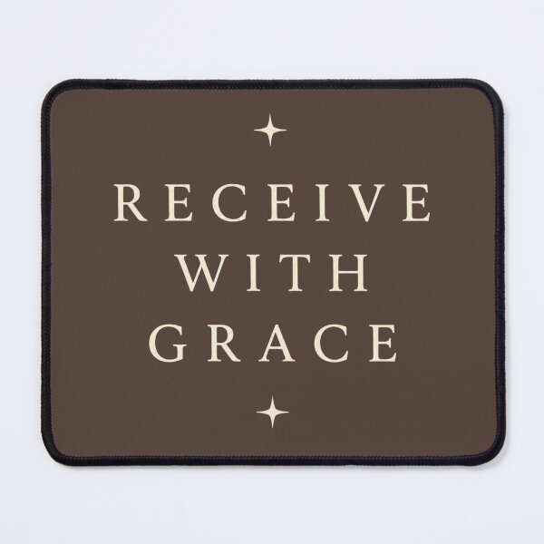 Item preview, Receive With Grace – Minimalist Typography Shirt | Soft Abundance | Quiet Luxury Aesthetic designed and sold by BeaVibes.