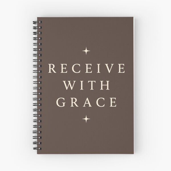Item preview, Receive With Grace – Minimalist Typography Shirt | Soft Abundance | Quiet Luxury Aesthetic designed and sold by BeaVibes.