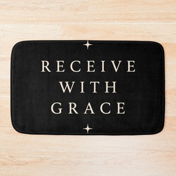 Item preview, Receive With Grace – Minimalist Typography Shirt | Soft Abundance | Quiet Luxury Aesthetic designed and sold by BeaVibes.