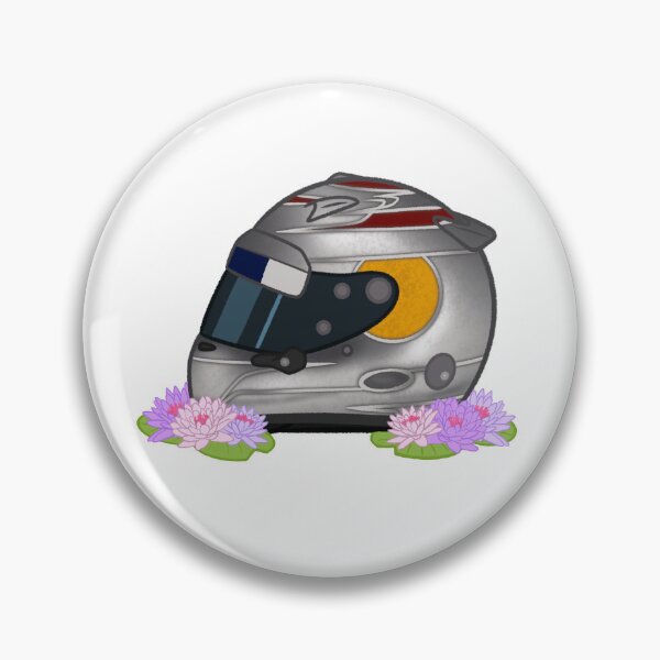 Item preview, Sebastian Vettel 2014 Austin Helmet With Flowers  designed and sold by OriDraws.