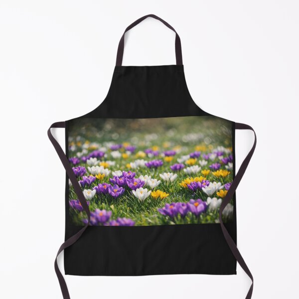 Item preview, pring Awakening | Colorful Crocus Field Wall Art designed and sold by WitchyBotanicaArt.